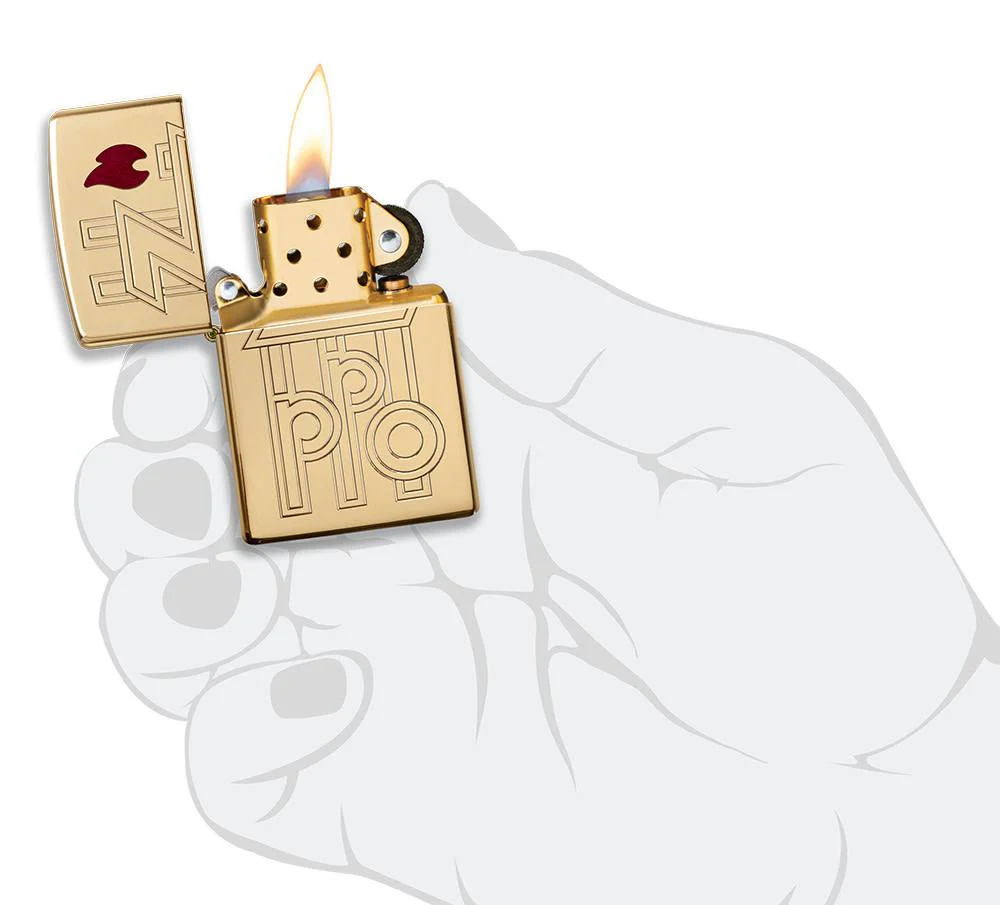 Armor® High Polished Brass Abstract Logo - Image 4